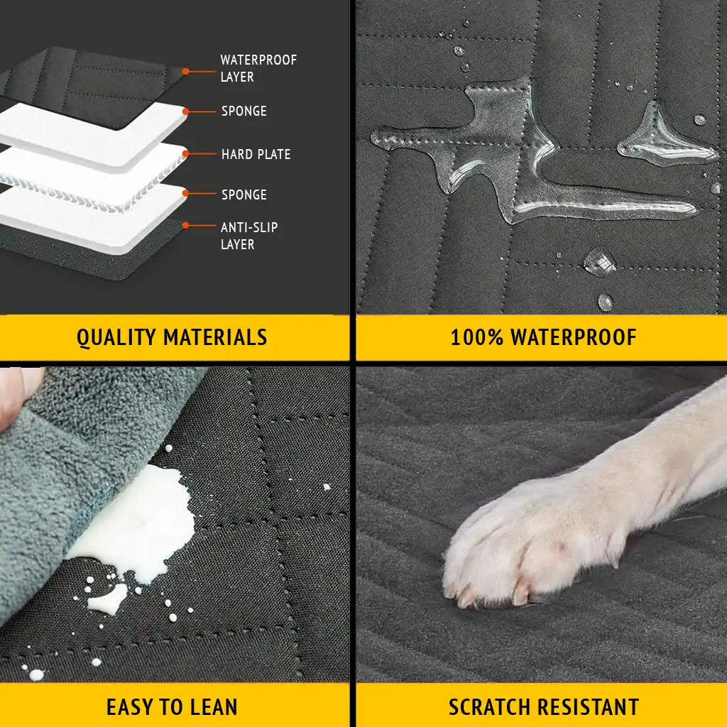 Dog Car Seat Cover With Hard Bottom