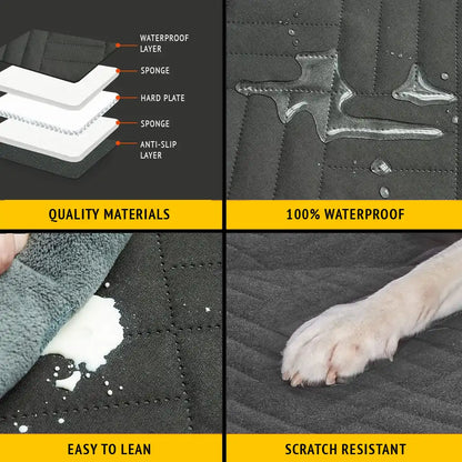 Dog Car Seat Cover With Hard Bottom