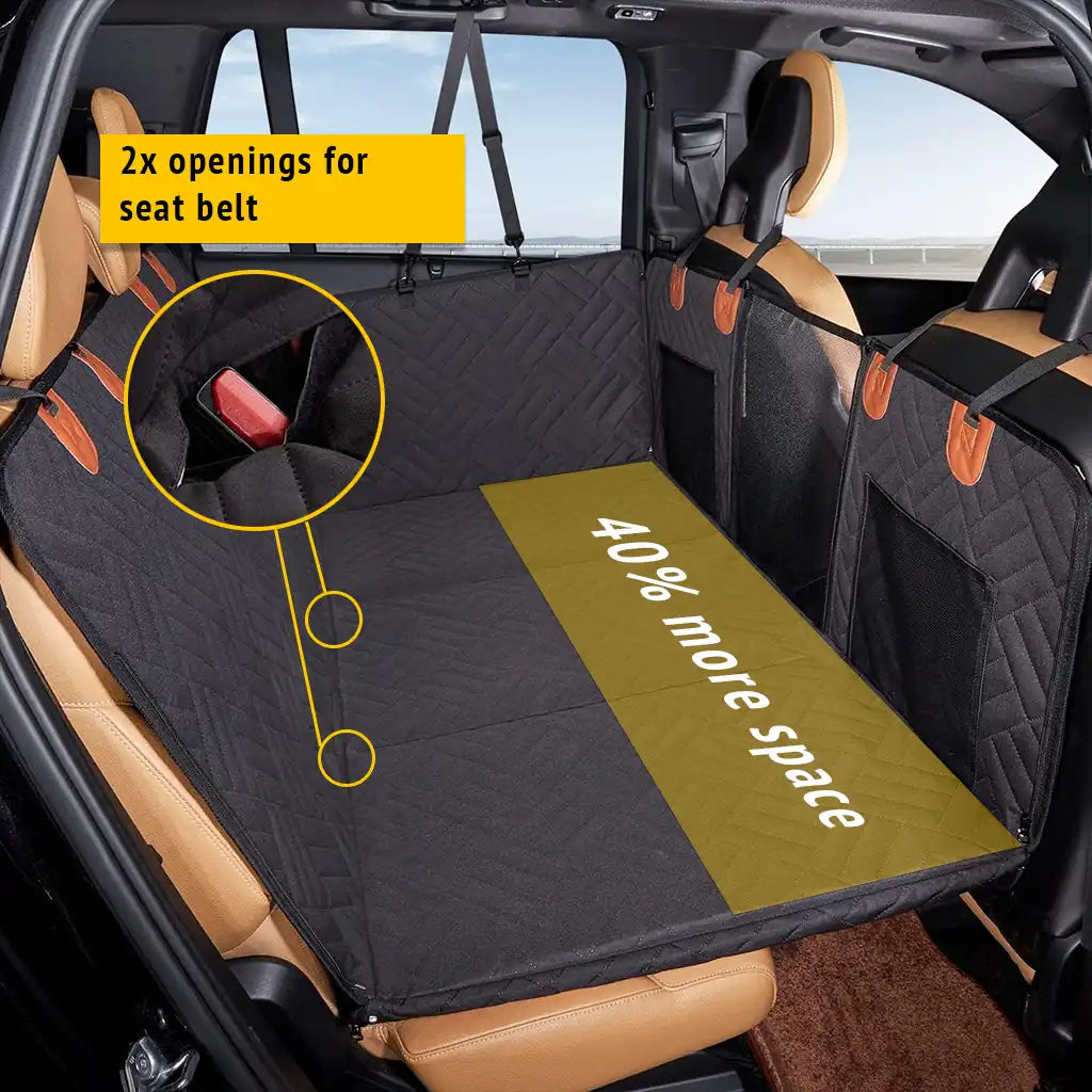 Dog Car Seat Cover With Hard Bottom